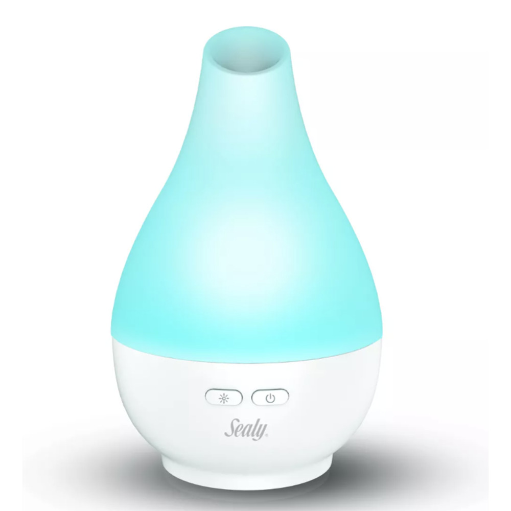 NEW - Sealy 130ml Ultra Quiet Humidifier/Aroma Diffuser with Multi-Color Light